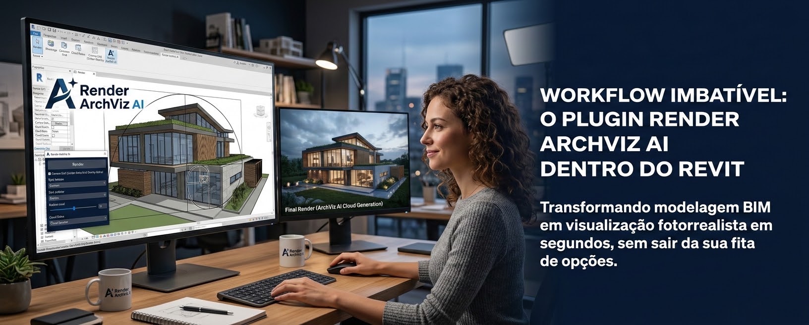 Workflow Imbatível: Como usar o plugin Render ArchViz AI dentro do Revit
